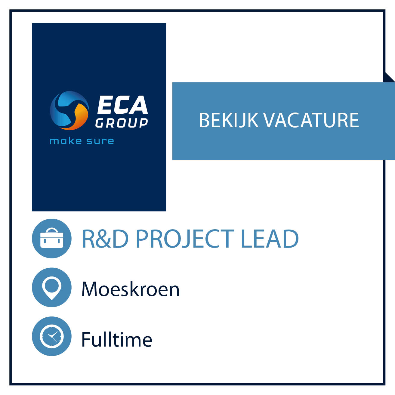 R&D Project Leader vacature
