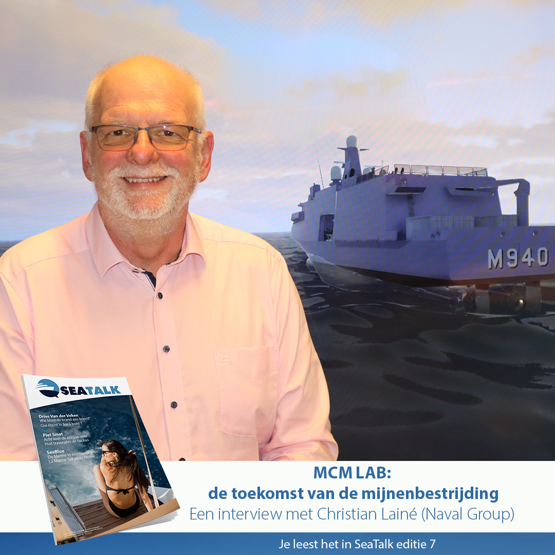 Christian Lainé directeur Naval Group Belgie en MCM Lab