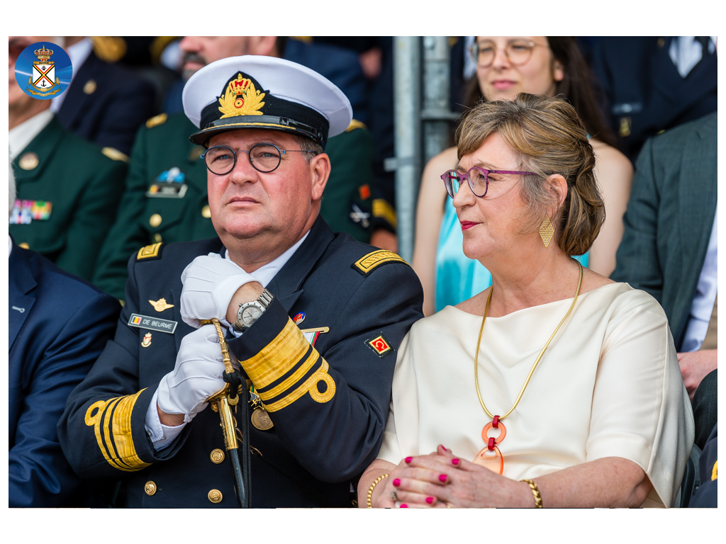 Admiraal Jan De Beurme met zijn echtgenote Anneke