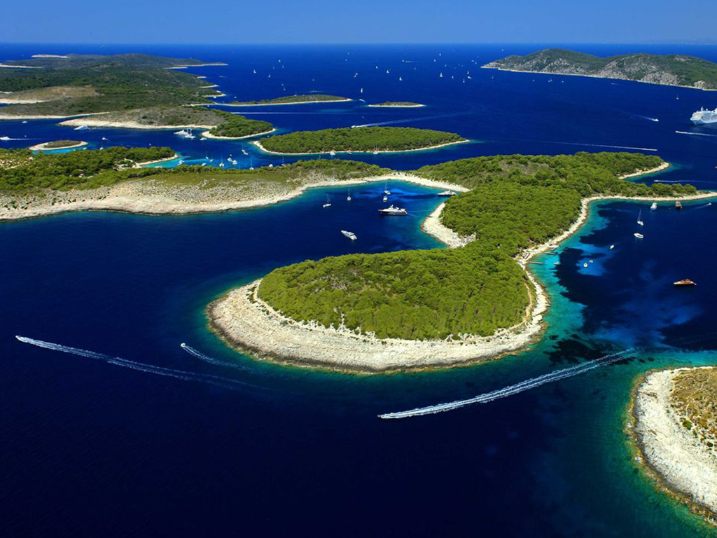 De eilanden van Kroatie - landschap